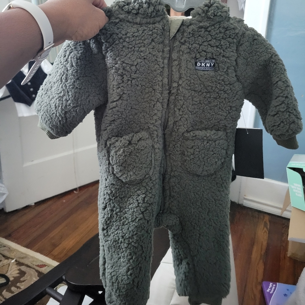 Warm Hooded Fleece Romper
